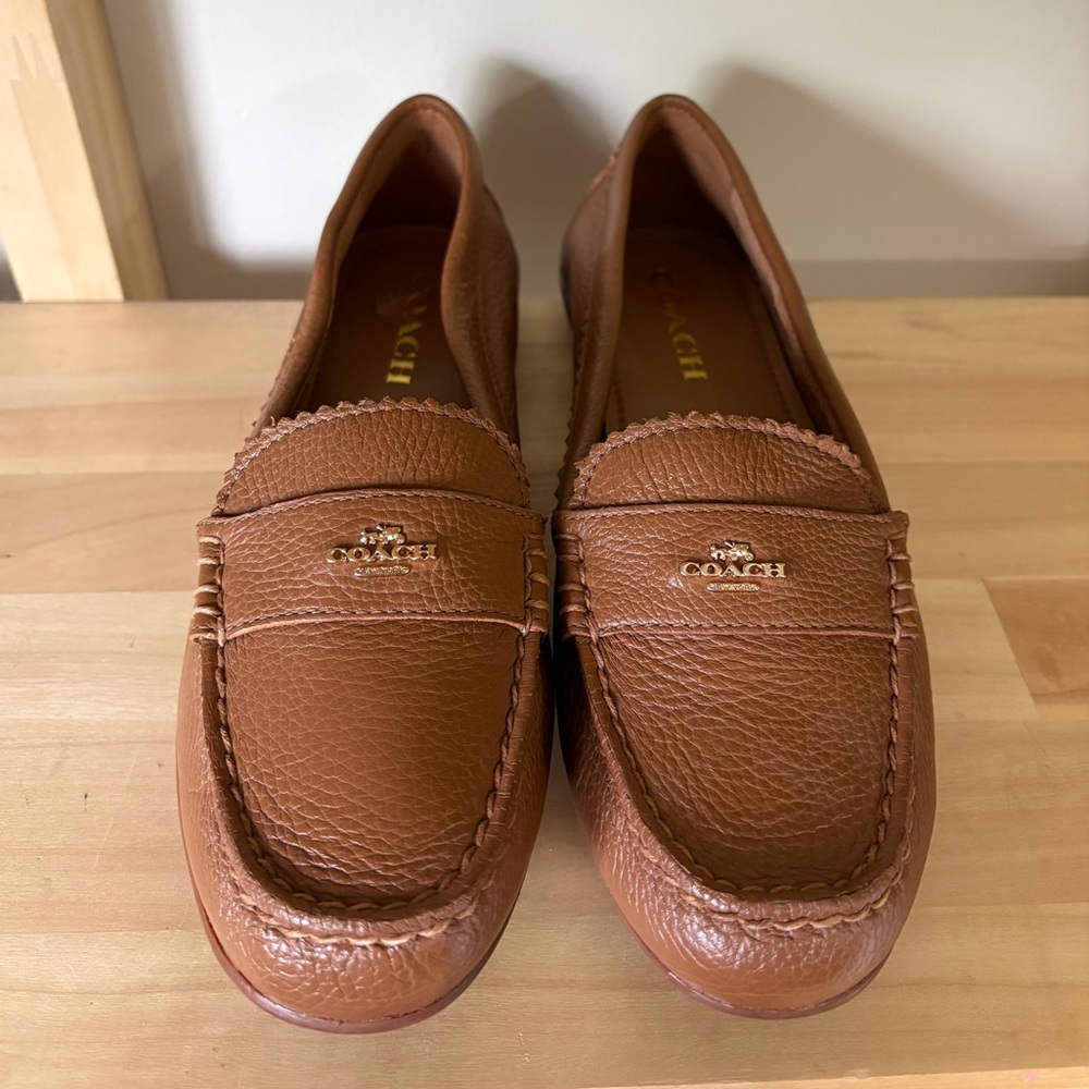 Coach Brown Leather Loafers